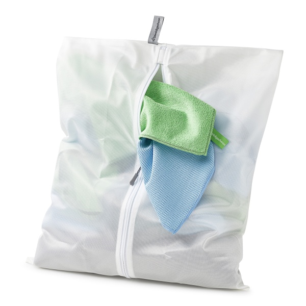 Waszak om de GEWELDIGSCHOON schoonmaakdoeken in te wassen
